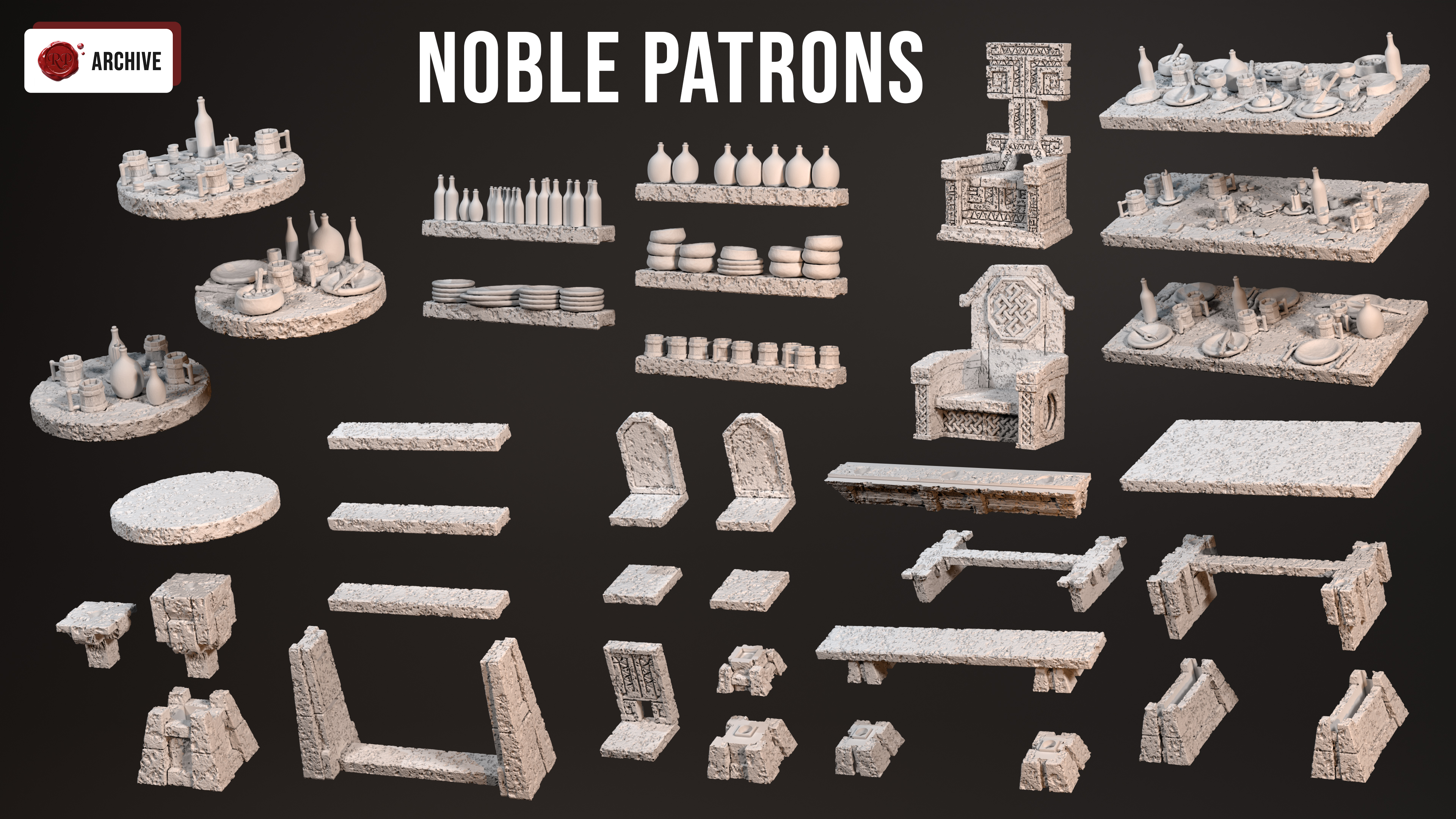 24-05 Stone Furniture - noble patrons